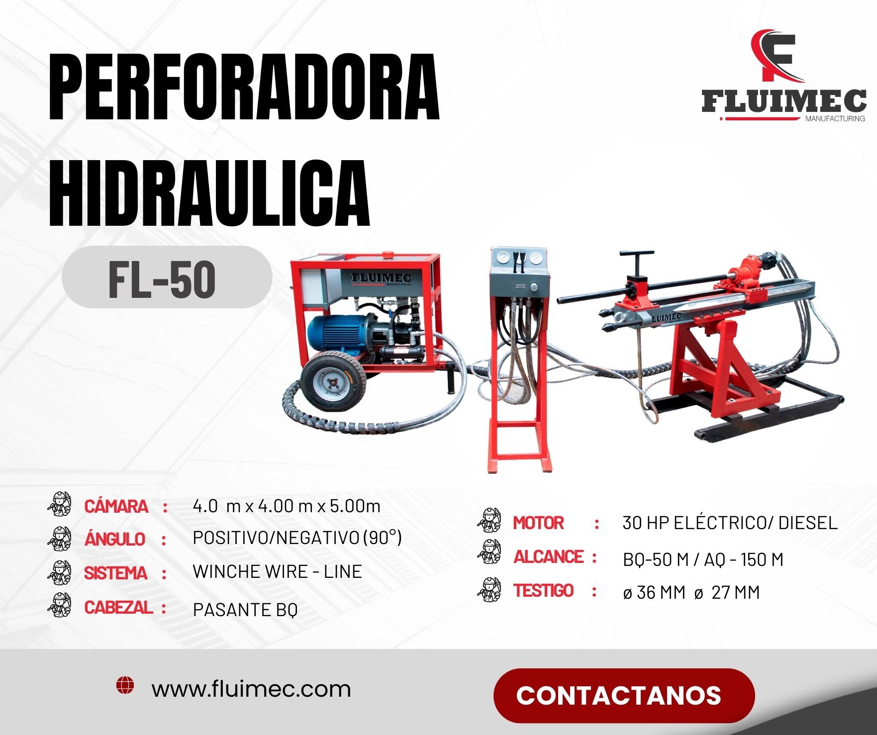 MAQUINA HIDRAULICA FL - 50 TRANSPORTABLE Y ADAPTABLE 